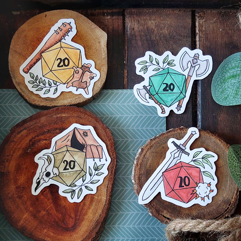 Stickerset für einen Barbaren